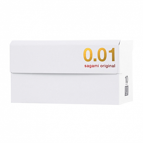 Полиуретановые ультратонкие презервативы Sagami Original 0,01, 10 шт