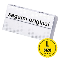 Полиуретановые ультратонкие презервативы Sagami Original 0,02 L-Size, 10 шт