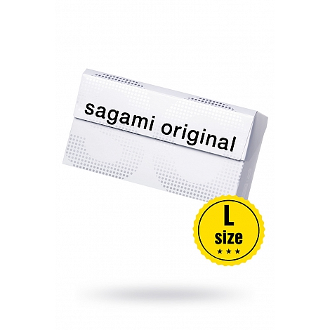 Полиуретановые ультратонкие презервативы Sagami Original 0,02 L-Size, 10 шт