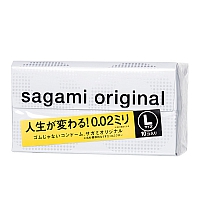 Полиуретановые ультратонкие презервативы Sagami Original 0,02 L-Size, 10 шт