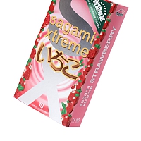 Презервативы Sagami Xtreme Strawberry, 10 шт