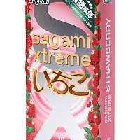 Презервативы Sagami Xtreme Strawberry, 10 шт