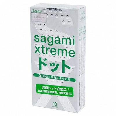 Презервативы с точками Sagami Xtreme Type-E, 10 шт