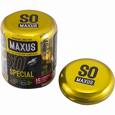 Презервативы точечно-ребристые Maxus Special №15