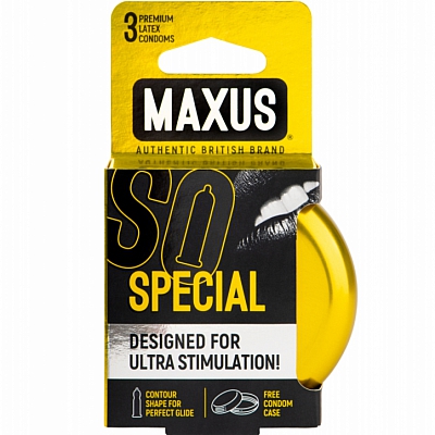 Презервативы точечно-ребристые Maxus Special №3