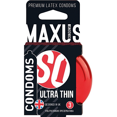 Презервативы ультратонкие Maxus So Sensitive №3