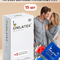Презервативы Unilatex Multifruits цветные, 12+3 шт