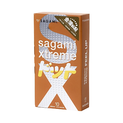 Презервативы усиливающие ощущения Sagami Xtreme Feel UP, 10 шт