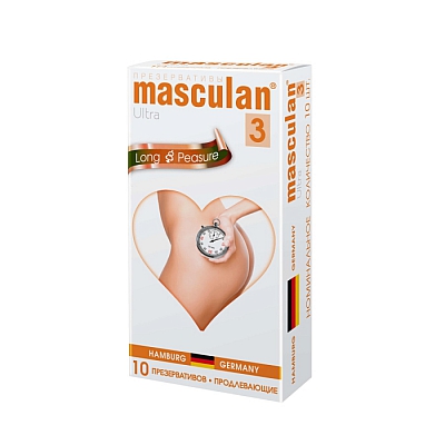 Презервативы Masculan Long Pleasure продлевающие, 10 шт