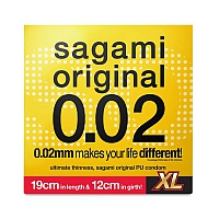 Презервативы полиуретановые увеличенного размера Sagami Original 002 Extra Large, 1 шт