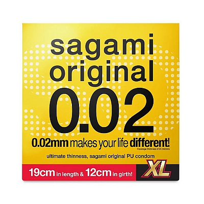 Презервативы полиуретановые увеличенного размера Sagami Original 002 Extra Large, 1 шт