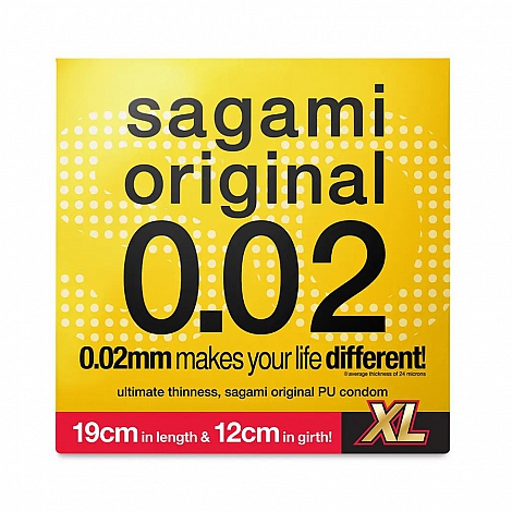 Презервативы полиуретановые увеличенного размера Sagami Original 002 Extra Large, 1 шт