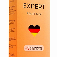 Презервативы фруктовые ароматизированные Expert Fruit Mix, 12+3 шт