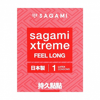 Презерватив Sagami Xtreme Feel Long ультрапрочные 0.09, 1 шт.