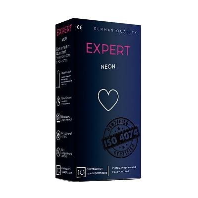 Презервативы светящиеся Expert Neon, 10 шт