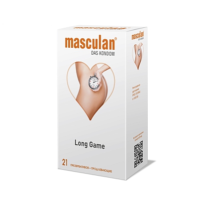 Презервативы продлевающие Masculan Long Game, 21 шт.