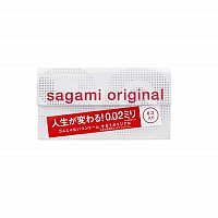 Полиуретановые ультратонкие презервативы Sagami Original 0,02, 6 шт + гель-лубрикант Wettrust, 2 шт по 2 мл