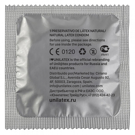 Презервативы ультратонкие Unilatex UltraThin, 1 шт