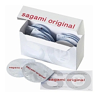 Полиуретановые ультратонкие презервативы Sagami Original 0,02, 24 шт + гель-лубрикант Wettrust, 50 мл