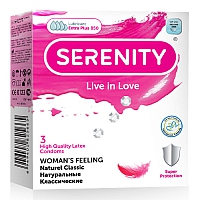 Презервативы ультратонкие Serenity Woman`s Feeling, 3 шт