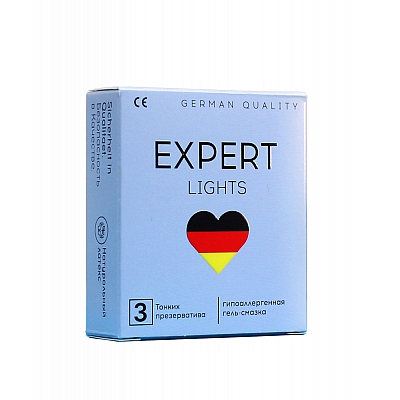 Презервативы ультратонкие Expert Lights, 3 шт