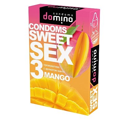 Презервативы Domino Sweet Sex Mango, 3 шт