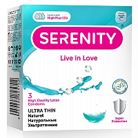 Презервативы ультратонкие Serenity Ultra Thin, 3 шт