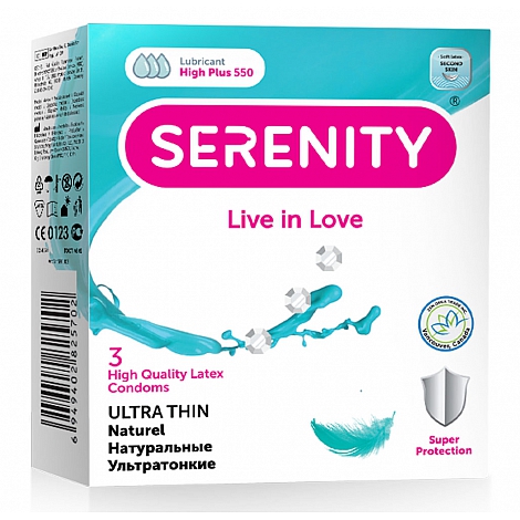 Презервативы ультратонкие Serenity Ultra Thin, 3 шт