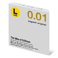 Презервативы полиуретановые увеличенного размера Sagami Original 001 L-Size, 1 шт.