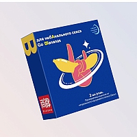 Увлажненные презервативы с ароматом банана Elasun Go bananas,10 шт