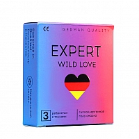 Презервативы ребристые с точками Expert Wild Love, 3 шт