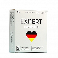 Презервативы особо тонкие Expert Invisible, 3 шт