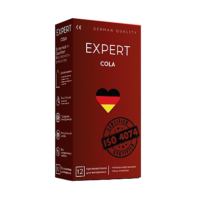 Презервативы с ароматом колы Expert Cola, 12 шт