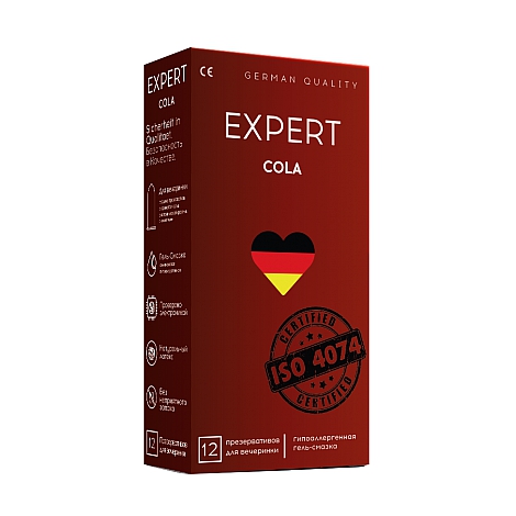 Презервативы с ароматом колы Expert Cola, 12 шт