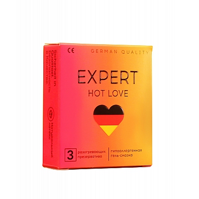 Презервативы с разогревающим эффектом Expert Hot Love, 3 шт