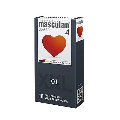 Презервативы увеличенного размера Masculan Classic 4 XXL, 10 шт