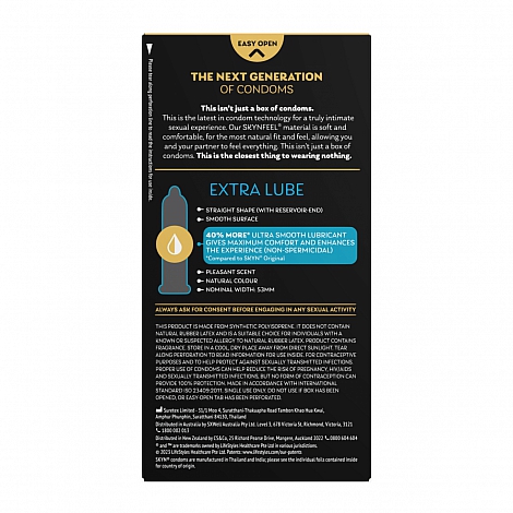 Презервативы SKYN Extra Lubricated, 10 шт