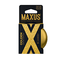 Презервативы MAXUS Golden Limited Edition №3 золотые, 3 шт