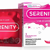Презервативы ультратонкие Serenity Woman`s Feeling, 3 шт