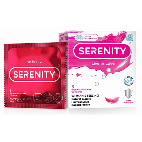 Презервативы ультратонкие Serenity Woman`s Feeling, 3 шт