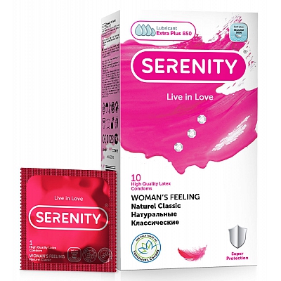 Презервативы ультратонкие Serenity Woman`s Feeling, 10 шт