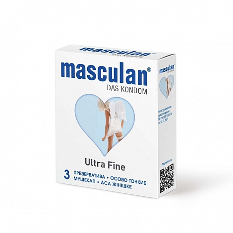 Презервативы особо тонкие Masculan Ultra Fine 2, 3 шт