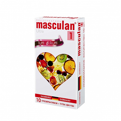 Презервативы фруктовые Masculan Tutti-Frutti, 10 шт