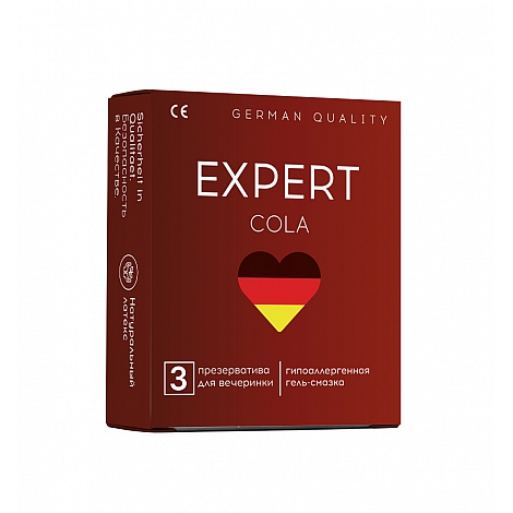 Презервативы с ароматом колы Expert Cola, 3 шт