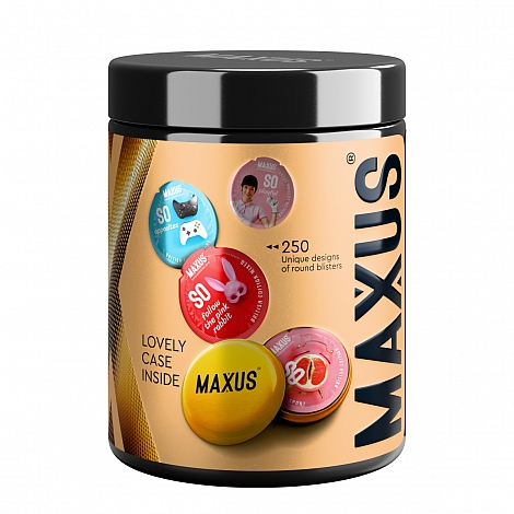 Презервативы с железным кейсом точечные MAXUS 2000 Amazing Dots, 15 шт