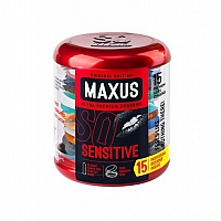 Презервативы ультратонкие Maxus So Sensitive №15