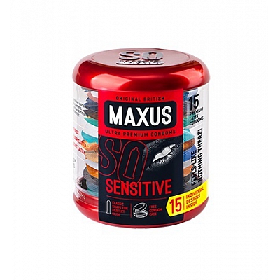 Презервативы ультратонкие Maxus So Sensitive №15