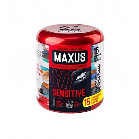 Презервативы ультратонкие Maxus So Sensitive №15