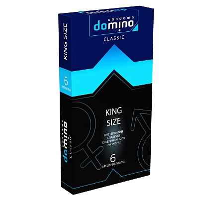 Презервативы увеличенного размера Domino Classic King size, 6 шт