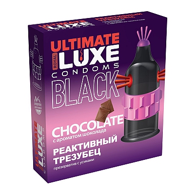 Презерватив "Реактивный Трезубец" Luxe Black Ultimate
